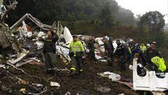 29/11/16 operaciones de rescate del accidente aereo del vuelo que transportaba al Chapecoense
 ACCIDENTE AEREO AVION TRAGEDIA