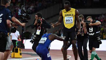 Gatlin sorprende a Bolt, que se despide del 100 con un bronce