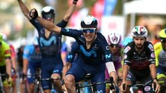 Alex Aranburu celebra su victoria en el Tour du Limousin.