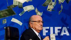 ex FIFA President Joseph S. Blatter during a press conference at the Extraordinary FIFA Executive Committee Meeting at the FIFA headquarters on July 20, 2015 in Zurich