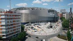 Situación actual de la esquina del Santiago Bernabéu.