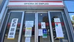 Entrada a una oficina del SEPE el d&iacute;a en el que se conocen los datos del paro de junio, en Madrid (Espa&ntilde;a), a 2 de julio de 2020. El n&uacute;mero de parados registrados en las oficinas del Servicio P&uacute;blico de Empleo Estatal (antiguo 