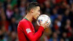 Cristiano Ronaldo scores a hat-trick against Switzerland