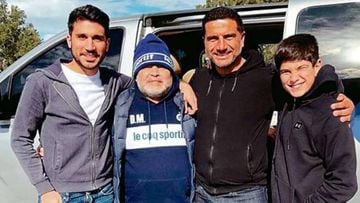 El encuentro del DT de San Luis con Maradona en Argentina