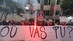 Paris Saint-Germain fans took to the PSG headquarters to protest, making their stance on Lionel Messi clear - they want him gone.