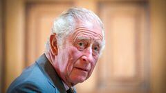 FILE PHOTO: Britain's Prince Charles, known as the Duke of Rothesay while in Scotland, takes part in a roundtable with attendees of the Natasha Allergy Research Foundation seminar to discuss allergies and the environment, at Dumfries House in Cumnock, Scotland, Britain, September 7, 2022. Jane Barlow/Pool via REUTERS/File Photo