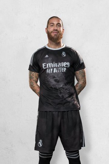 Real Madrid and four other Adidas-sponsored clubs - Manchester United, Arsenal, Juventus and Bayern Munich - have joined forces with Humanrace creative director Pharrell Williams to each release a special kit designed in collaboration with the musician.  