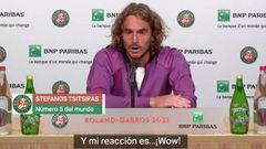 La sorpresivea reacción de Tsitsipas al abandono de Federer