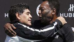 Did Pelé ever play against Maradona?