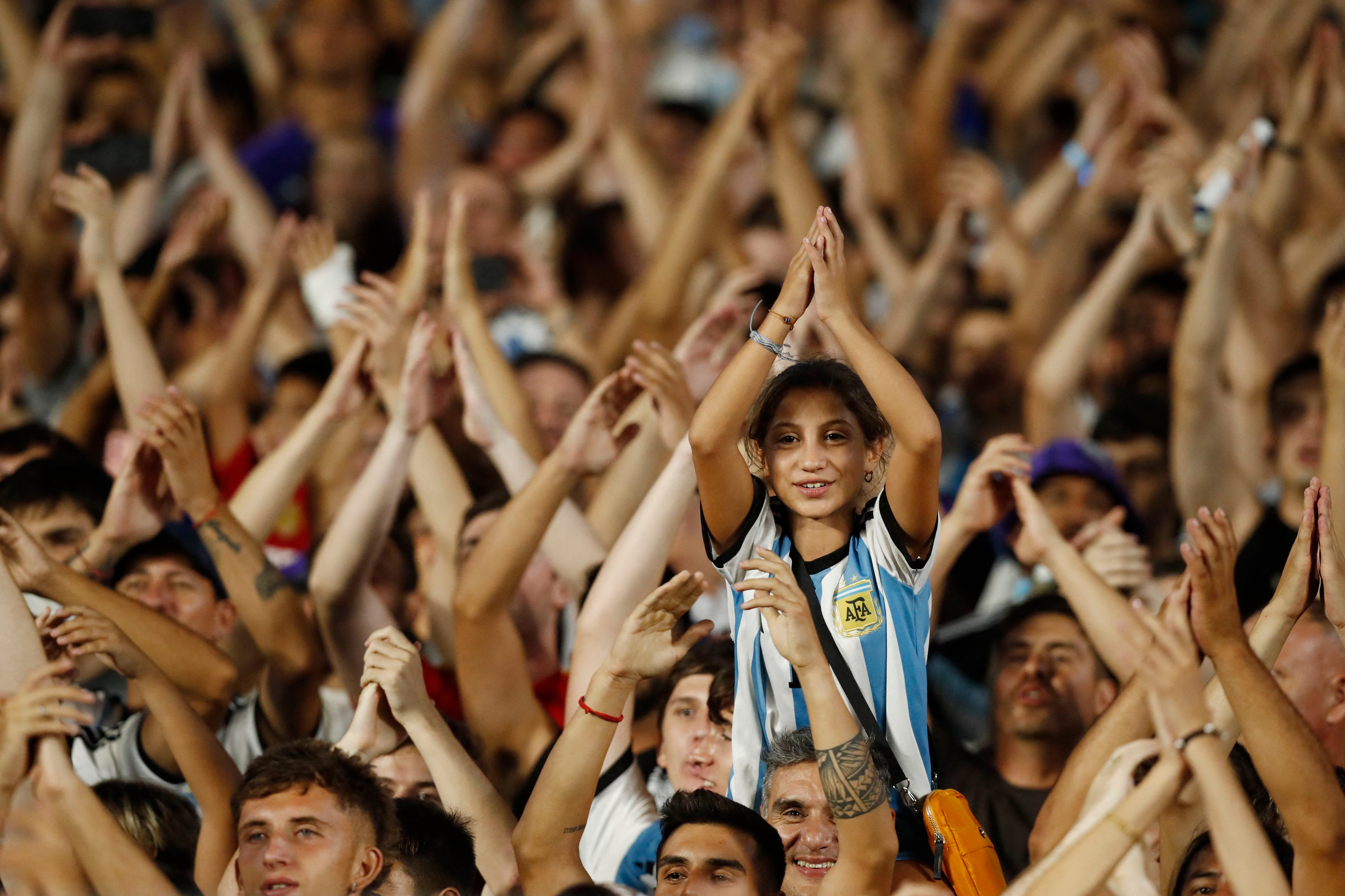 Soccer Football - International Friendly - Argentina v Panama - Estadio Monumental, Buenos Aires, Argentina - March 23, 2023 Argentina fans are seen in the stands after the match REUTERS/Agustin Marcarian