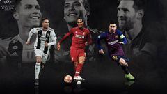 Cristiano Ronald, Virgil Van Dijk y Leo Messi, aspirantes del &#039;Jugador del a&ntilde;o&#039; de la UEFA