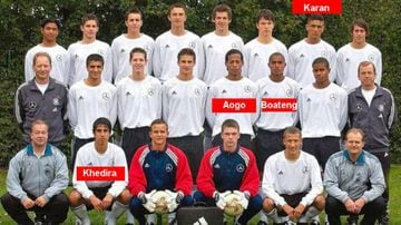 Karan with the Germany under-16s.