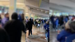 ¡No es la WWE! Son los pasillos del Dodgers Stadium, hubo otra pelea