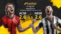 AC Milán vs. Newcastle United FC: horario, TV, estadísticas, clasificación y pronósticos