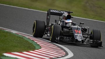 Alonso, durante el GP de Japón en Suzuka.