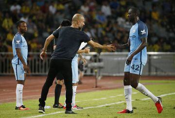 Pep took over at Manchester City this summer and previously managed Touré at Barcelona