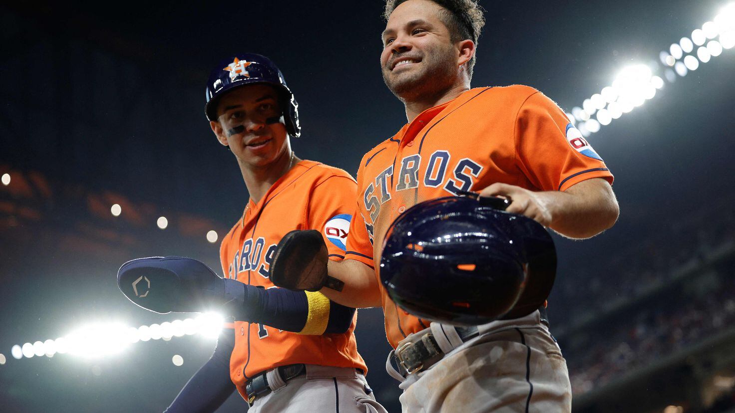 Jeremy Pena 2022 Game-Used Jersey. ALDS Game 2.