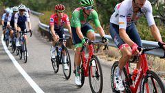 TALAVERA DE LA REINA, SPAIN - SEPTEMBER 09: Mads Pedersen of Denmark and Team Trek - Segafredo - Green Points jersey competes during the 77th Tour of Spain 2022, Stage 19 a 138,3km stage from Talavera de la Reina to Talavera de la Reina / #LaVuelta22 / #WorldTour / on September 09, 2022 in Talavera de la Reina, Spain. (Photo by Justin Setterfield/Getty Images)