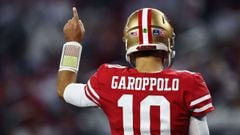 Jimmy Garoppolo injured his throwing shoulder in the 23-17 win over Dallas last week. He also has an injured thumb coming into Saturday&#039;s game vs. Green Bay