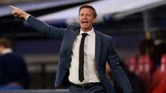 (FILES) In this file photo taken on September 28, 2021 Leipzig&#039;s US head coach Jesse Marsch reacts from the sidelines during the UEFA Champions League Group A football match RB Leipzig v Club Brugge in Leipzig, eastern Germany - Premier League strugg