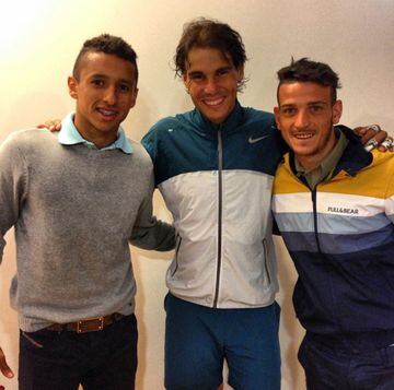 El día en que conoció personalmente al tenista español Rafael Nadal. 