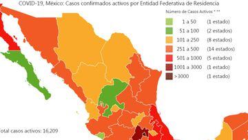 Mapa y casos de coronavirus en México por estados hoy 30 de mayo