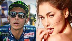 Im&aacute;genes del piloto de MotoGP Valentino Rossi y de la modelo Francesca Sofia Novello, apodada la &quot;Brooke Shields italiana&quot;.
