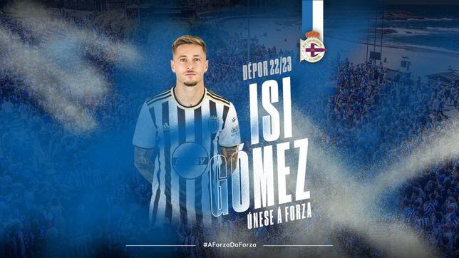 Oficial: Isi Gómez, tercer fichaje del Deportivo