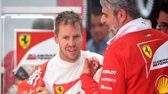 Vettel con Arrivabene.