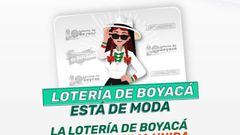 Imagen promocional de la Lotería de Boyacá