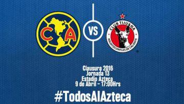 América vs Tijuana (6 - 1): Resumen del partido y goles