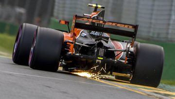 Stoffel Vandoorne con el McLaren Honda en Australia.