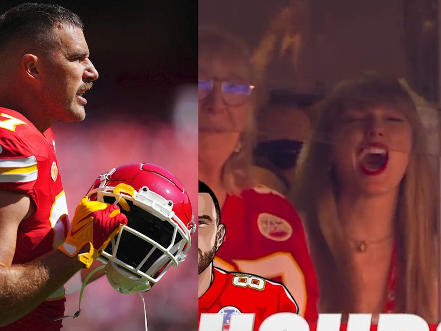 Taylor Swift fans getting into Chiefs NFL football, Travis Kelce