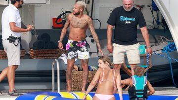 Soccerplayer Neymar during holidays in Formentera Sunday 30 August 2020