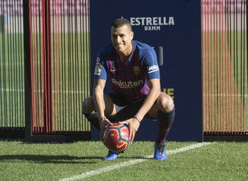 Colombia international Jeison Murillo joins on loan until the end of the season. Barça have the option to buy him outright from Valencia in June. The 26-year-old centre-back is Barcelona's first signing of the winter transfer window