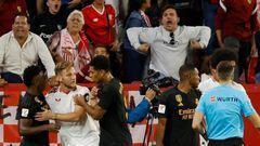 While praising Sevilla for ejecting a racist fan, the Brazil international says a minor made offensive gestures towards him.