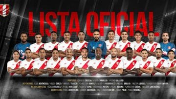 Lista de jugadores de la Selección peruana para el Mundial 2018