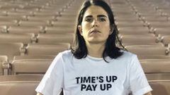 La actriz mexicana comparti&oacute; una imagen en su cuenta de Instagram, en la cual usa una playera en apoyo a las exigencias de la selecci&oacute;n de futbol femenil de Estados Unidos.