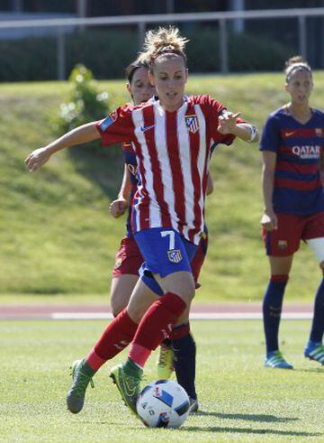 Atlético's Ángela.