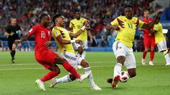 Mira las mejores im&aacute;genes del Colombia - Inglaterra de octavos de final de Rusia 2018 