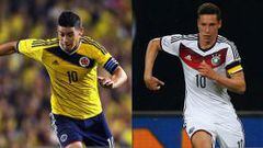 James Rodr&iacute;guez y Juli&aacute;n Draxler jugaron el Mundial de Brasil 2014.