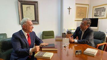 Gustavo Petro y Álvaro Uribe, reunion del presidente electo