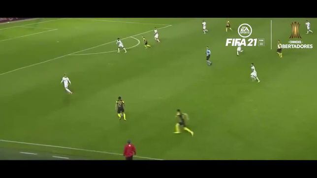 ¡Idéntico!: el golazo de Peñarol a Colo Colo que fue recreado en el FIFA 21