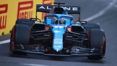 Fernando Alonso (Alpine A521). Bak&uacute;, Azerbaiy&aacute;n. F1 2021. 