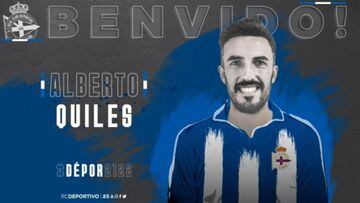 Alberto Quiles se convierte en el cuarto fichaje del Deportivo