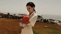 La actriz Sara S&aacute;lamo con su hijo Theo en brazos a principios de agosto del 2019.