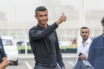Cristiano Ronaldo arrives for visits the J Village.
16 Jul 2018