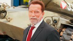 Arnold Schwarzenegger realmente condujo su propio tanque aplastando un coche para Netflix