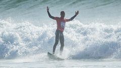 PRAIA DE DONI&Atilde;OS, GALICIA , SPAIN - MAY 14 : Yago Dominguez (EUK) winner of  the Cabreiroa Junior Pro Ferrol May 14, 2022 at Praia de Doni&Atilde;&plusmn;os, Galicia, Spain.(Photo by Damien Poullenot/World Surf League)