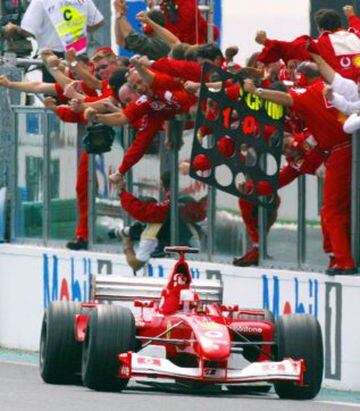 Michael Schumacher es el pilotol más laureado de la historia de la Fórmula 1 compitió desde 1991 hasta 2006 y desde 2010 hasta 2012. Se le conoce como el "Káiser".
Ha ganado siete campeonatos mundiales de Fórmula 1: dos con la escudería Benetton en 1994 y 1995, y cinco con Ferrari entre 2000 y 2004.